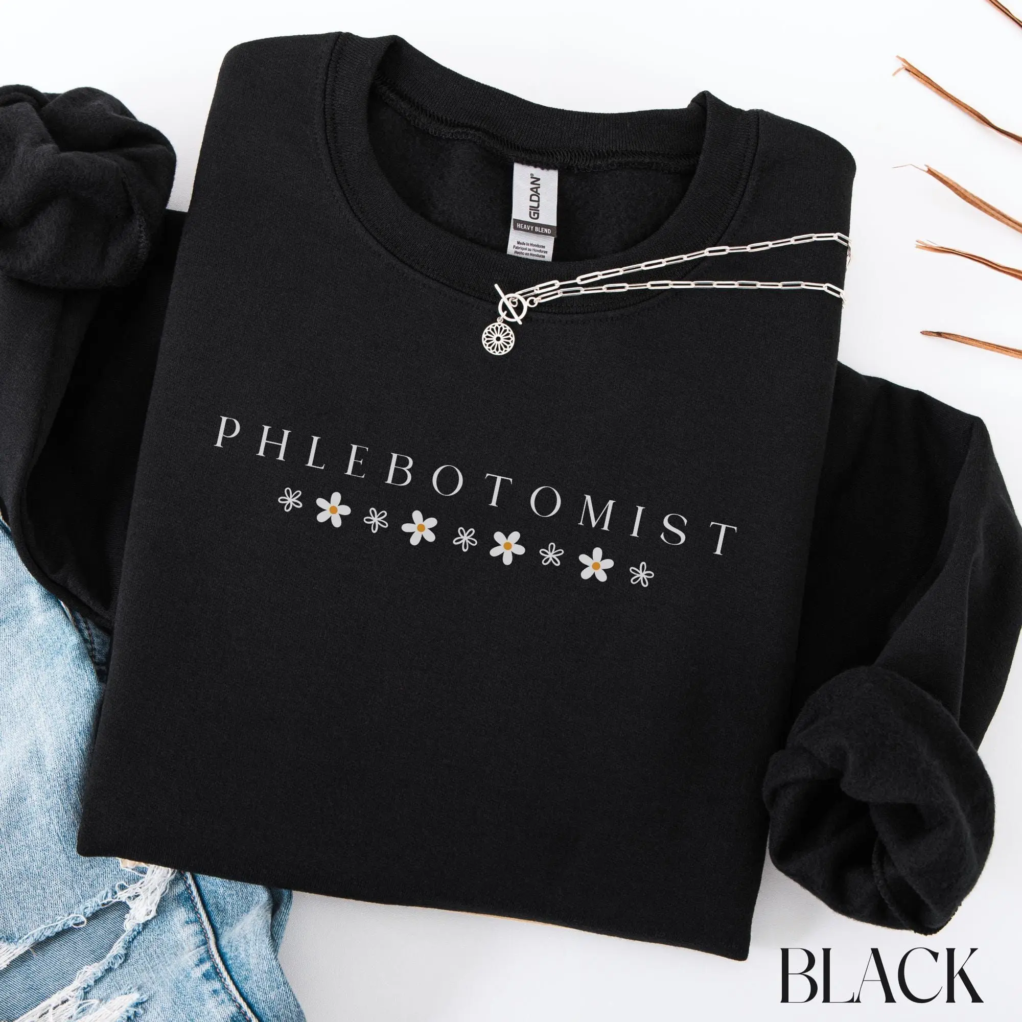 Phlebotomist T-Shirt, Sweatshirt & Hoodie - Phlebotomy Gift, Phleb Tech Shirt, Phlebotomy Technician Crewneck, Phlebotomy Tech Shirt Cotton Unisex