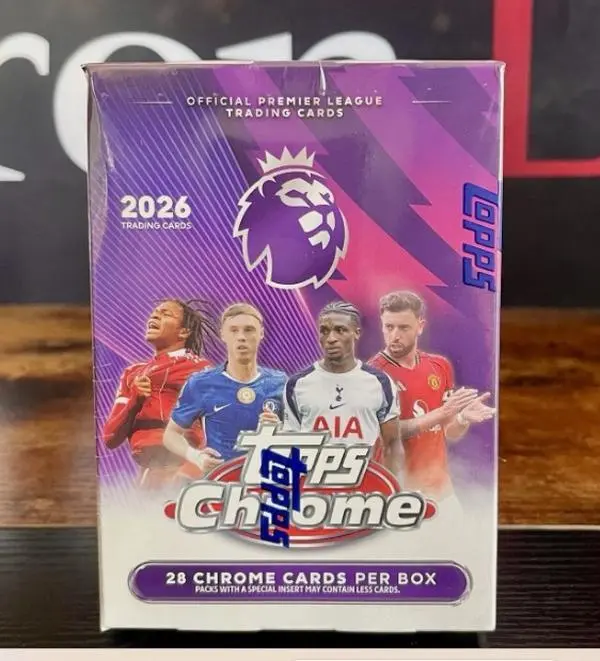 2026 Topps Chrome Premier League Soccer Blaster Box
