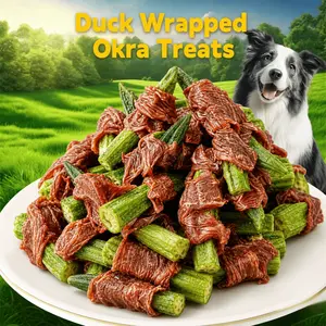 Duck Wrapped Okura Strips Healthy Pet Chew Snack 200g/400g