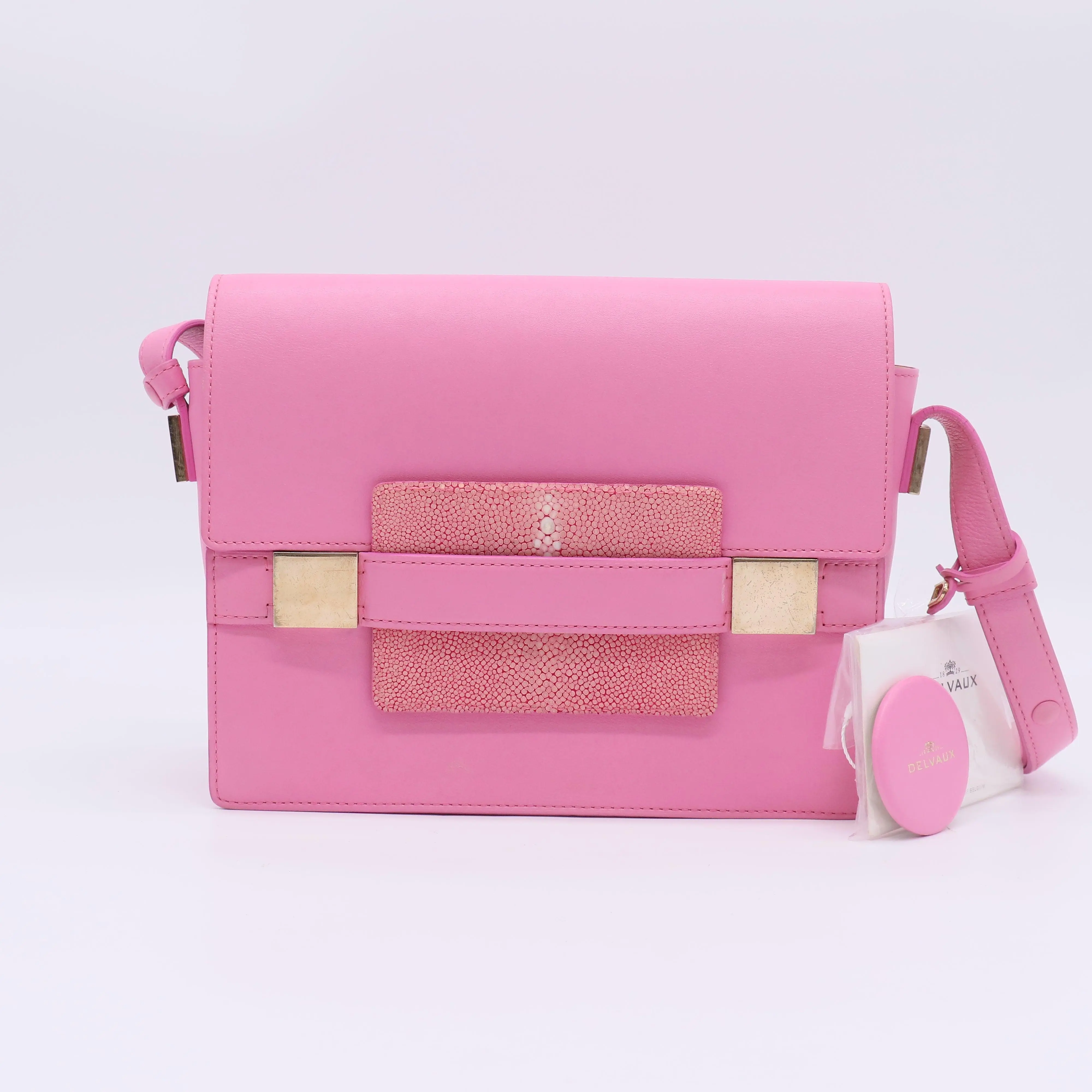 Pre-owned delvaux leather Shoulder Bags Stingray Madame PM twins LDJ5110