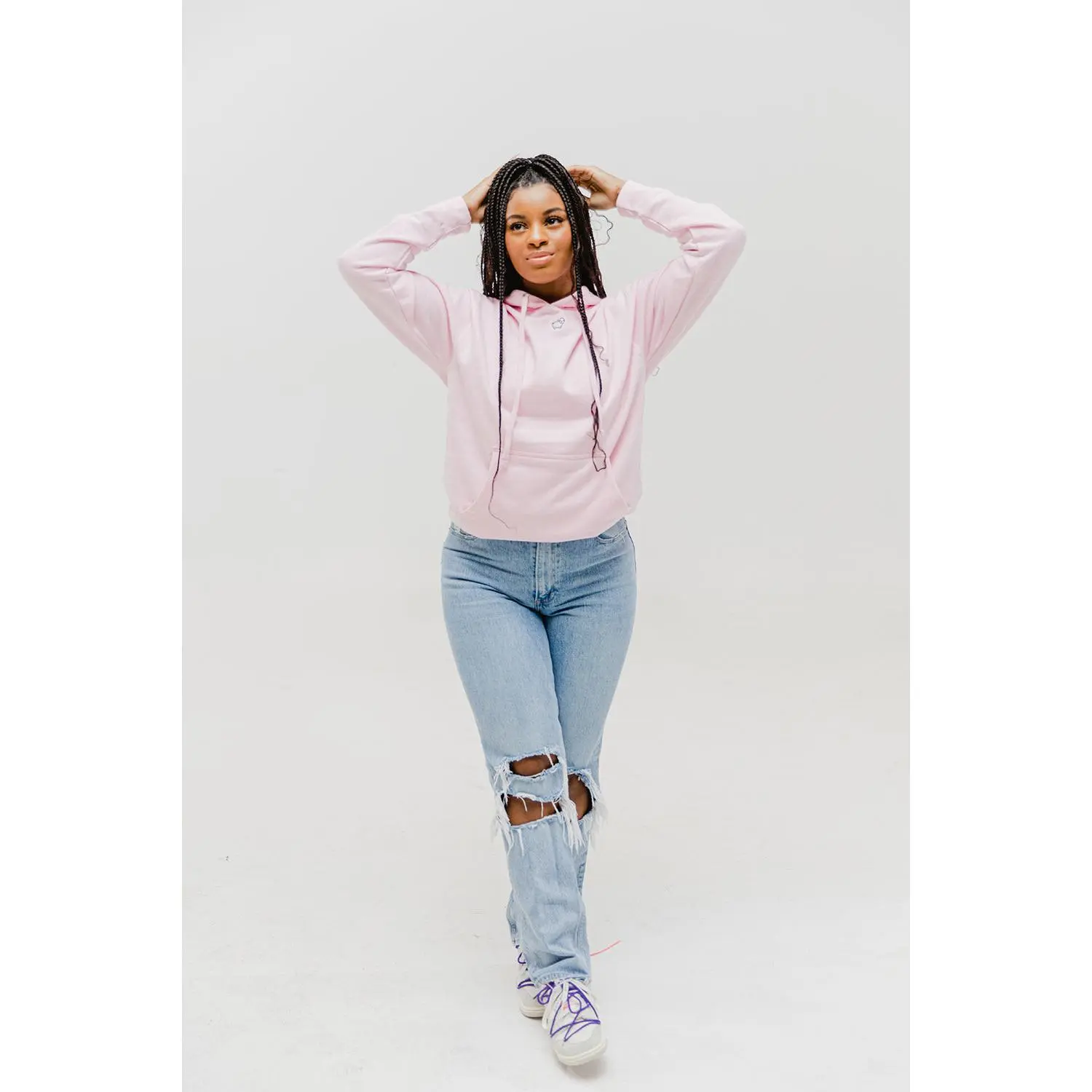 Micro Sheep Pullover Hooded Sweatshirt