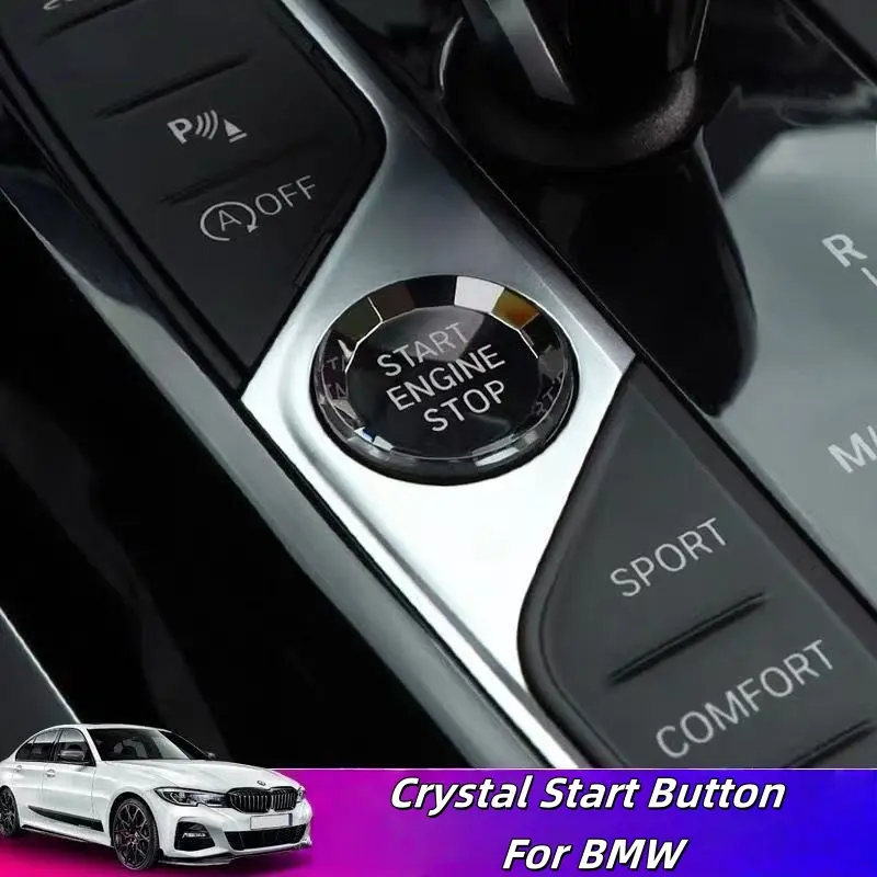 One-Button Start Button Compatible with Bmw G20 G21 G22 G01 G02 1 2 3 4 Series Z4 M3 M4 X3 X4 X5 X6 Cars, Car Accessories, Easy Installation Car Starter Switch, Car Decorations, Auto Accessories