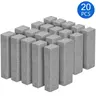 20 Pack Pumice Stone for Toilet Bowl Cleaning, Powerfully Cleans Hard Water Rings Stains, Toilets, Stoves, Bathtubs, Grills, Pools, Sinks (5.9 x 1.4 x 0.9 Inches)