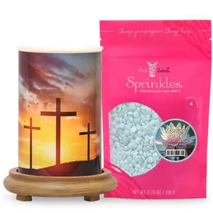 Pink Zebra - Hope On The Hill Simmering Light Bundle With Base