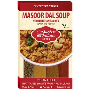 Master Indian Spice: Masoor Dal Soup (Vegan) Blend Seasoning (19,6 g)