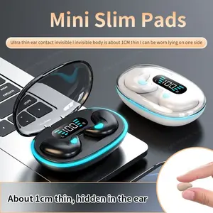 2025 X55 Sleep Headset – Ultra-Mini Invisible TWS Earbuds with Mic & Low-Latency Gaming Mode