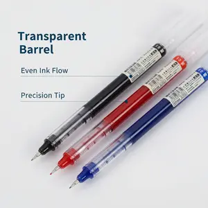 12pcs Liquid Ink Rollerball Pens, 0.5mm Medium Point, & Colors, Fast Drying Ink, Smooth Writing Pens, Ideal for Students Exams, Office Use