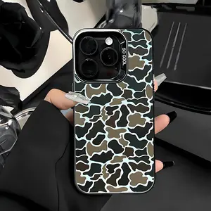 Camo Vintage Sitka Camouflage Black ShockproofPhone Case For iPhone11 12 13 14 15 16 Pro MaxPlus ,Compatible with MagSafe Magnetic CoverProtection Protective Cellphone Protector Smartphone Casing