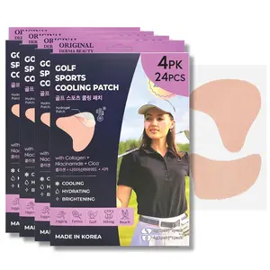 Derma Beauty Sun Patch 4PK Reusable Under Eye UV Protection for Golf Hiking Driving Outdoor Sports Cooling Sunblock Patches Scar & Sun Damage Protection Women 4PK Facial Sunscreen Made in Korea
