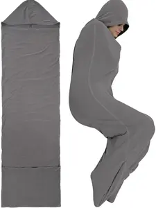 Sleep Pod for Deeper Sleep - Wearable Blanket with Comfy Hoodie, Home Camping Sleeping Bag, Guide Your Mind and Body to Restful Sleep in Your Personal Sanctuary, Portable for Travel & Home Lounging