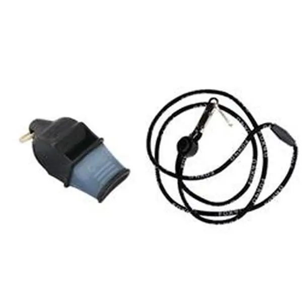 Fox 40 13385 Sonic Blast CMG Whistle with breakaway lanyard, Black