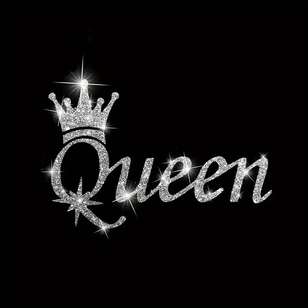 Queen Shape Car Vinyl Sticker, Car Decorative Sticker, Shiny Window Door Bumper Decal, Car Door Trim Sticker, Self-Adhesive Temporary Glossy Fashion Sticker for Motorcycle, Sticker for Cars, Car Decals, Car Stickers