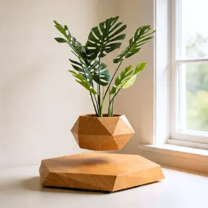 MAGECMOON Magnetic Levitation Floating Flower Pot – 360° Rotating Flower Pot with Magnetic Levitation Technology suitable for air plants and potted plants enthusiasts a modern home and office decoration and a perfect Mother's Day gift Summervibes
