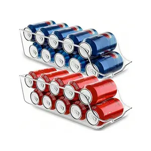 1pc Kitchen Food Storage Jars, Soda Can Storage & Organization Containers for Pantry, Fridge, And Freezer, Holds Food And Soup Cans, Clear