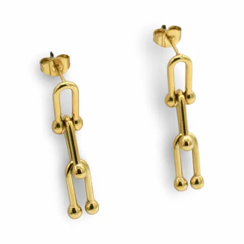 T Chain Earrings