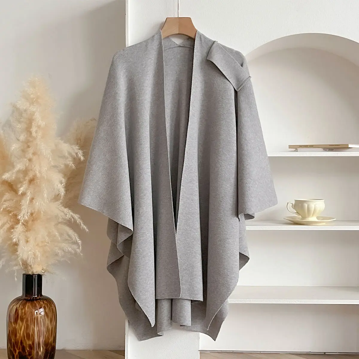 Core spun yarn   light gray