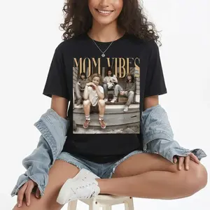 Vintage Family Photo Style Graphic Cotton Tee Shirt Classic