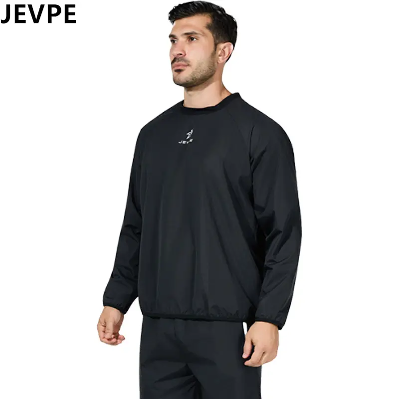 JEVPE Unisex Sauna Sweat Suit - Durable, Ergonomic Sport Activewear, Athletic Outerwear, Sport Outdoor Clothing for Gym Workouts