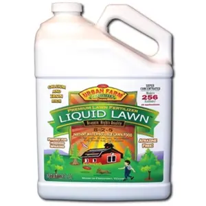 212 MAIN Premium Liquid Lawn Fertilizer, 128 Fl. Oz, with Iron, Calcium, Enzymes & Humic Acid for Urban Farm Garden Soil (Home Improvement Supplies), Premium Fertilizer