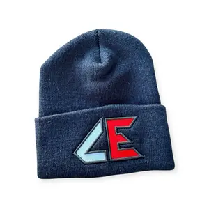 Beanie ECBlack with Distinctive Logo for Stylish Warmth