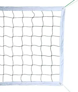 Professional Volleyball Net Outdoor Heavy Duty, All Weather Enhanced with Aircraft Steel Cable, Regulation 32x3FT Replacement Net for Backyard Beach Pool Indoor