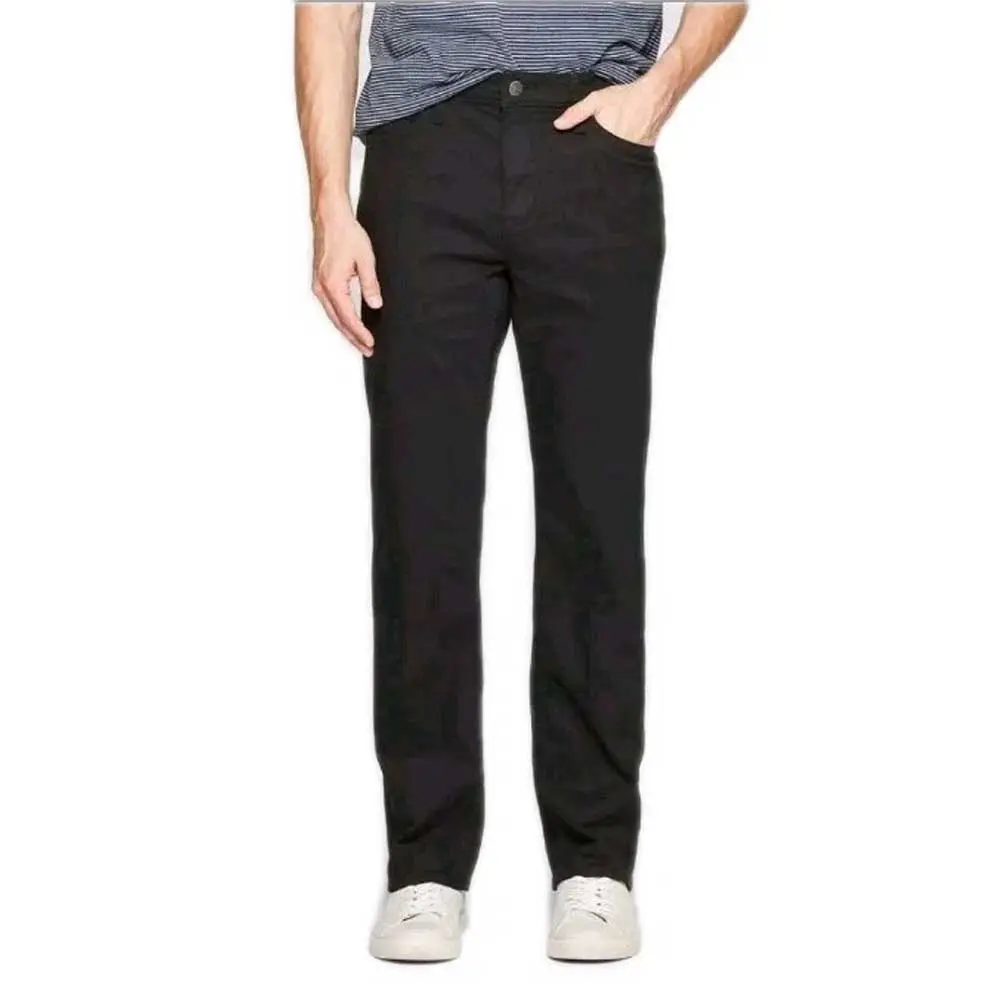 Men's Straight Fit Jeans - Goodfellow & Co Solid Black 40x30