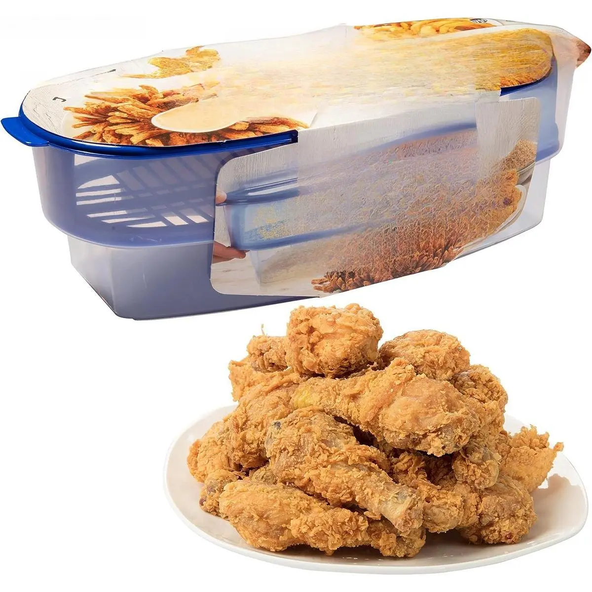 All-in-One Mess Free Breading Station Tool- Great for Parties & Easy Cooking