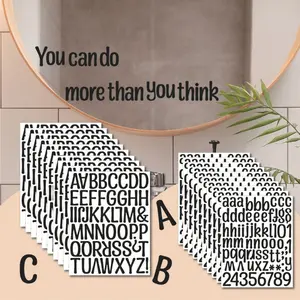 2 Inch Letter Stickers DIY Mailbox Numbers for Kids Room Classroom Wall Decor, Number Letters Wall Decals, Model Xinghao Fj001