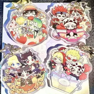 Cutest Anime Acrylic Keychain, dessert boat, trio sails bag charms