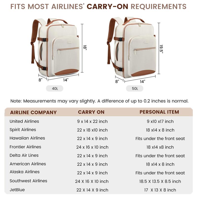 【Valentine's Day Gift】LOVEVOOK Colorblock Carry-On Travel Backpack with 3 Packing Cubes and Laptop Compartment - Personal Item,TSA-Friendly, Airline Approved Travel Bag for Hiking, Weekend,Gift for Valentine's Day,  TikTokShopJumpstartSale