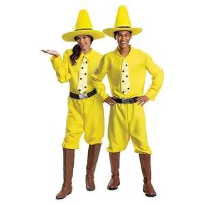 Curious George Adult Person in the Yellow Hat Costume