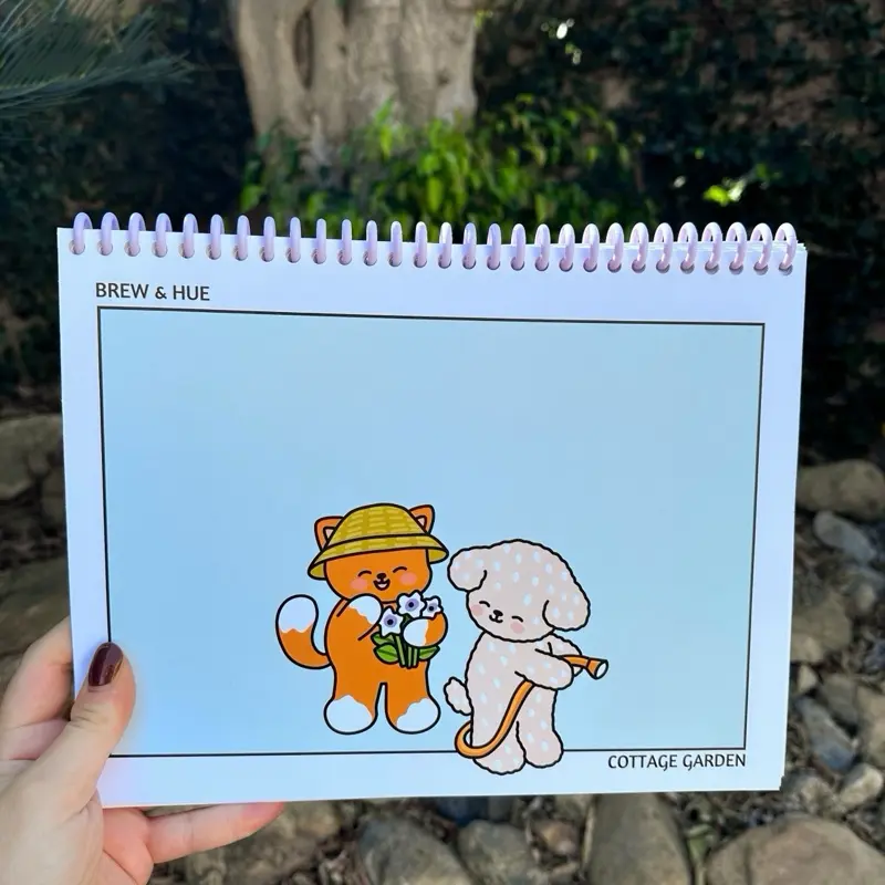 Cottage Garden by Brew & Hue (Includes 1 Reusable Protective Sheet for Alcohol Markers)