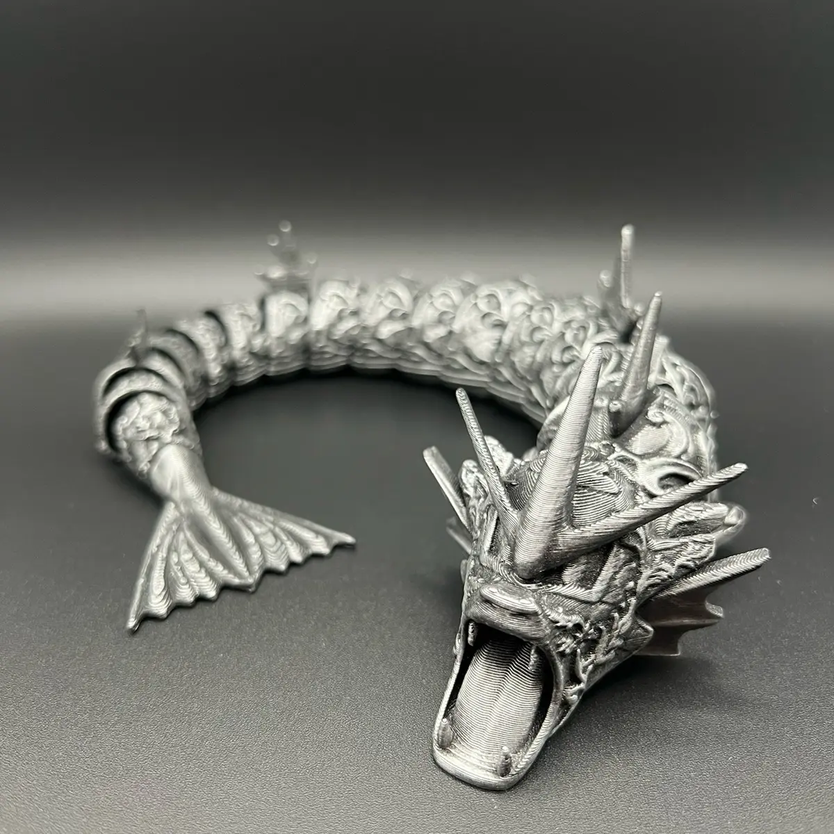 Gyarados Custom Hand Painted Articulating Figure 3D Printed Collectible desk decoration