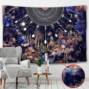 Nordic Style Polyester Tapestry Home Decor Bedroom Background Cloth Machine Washable Wall Art