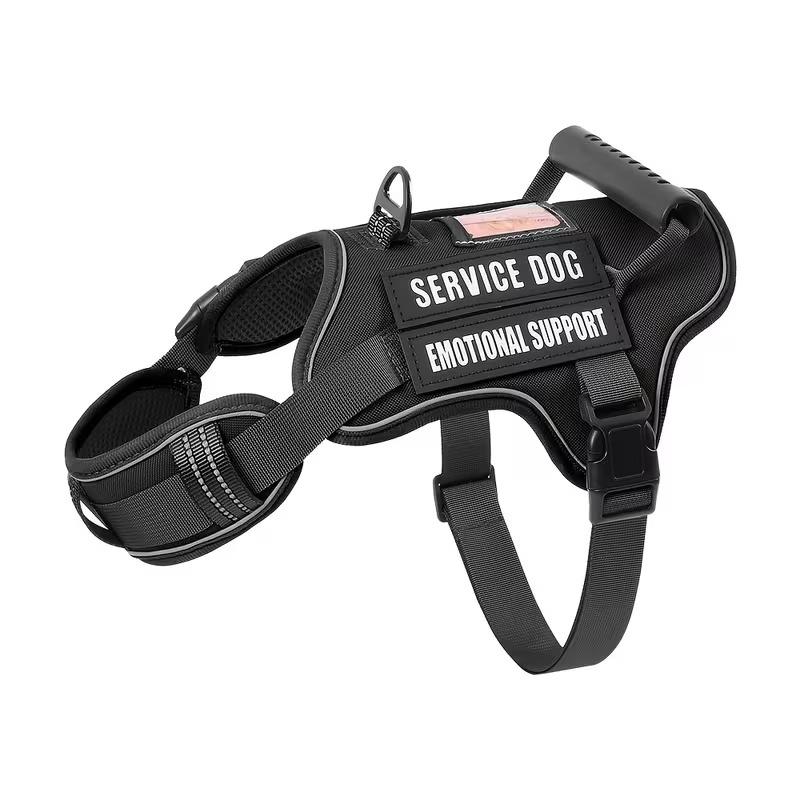 Dog Harness Adjustable Soft Padded Reflective Oxford No Choke Pet Vest with Easy Control Handle for Easy Walking And Training for Small, Medium And Large Dogs