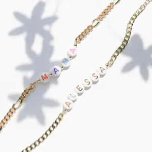 Custom name bracelet, couple bracelet set, Personalized Bracelet , Name Bracelet, family matching bracelets, chunky chain bracelets, initial