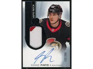 2021 Upper Deck The Cup #121 Shane Pinto Rookie Patch Auto /249