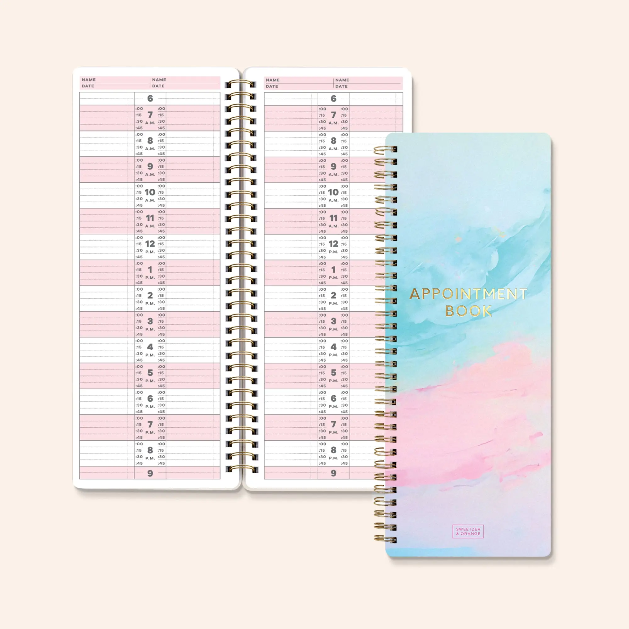 Two-Column Appointment Book