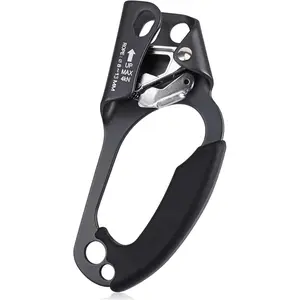 Mountaineering Climbing Hand Ascender, Right Hand Ascender Rock Climbing Tree Arborist Rappelling Gear Equipment Rope Clamp for 8~13MM Rope | Lightweight  Alloy Climbing Equipment