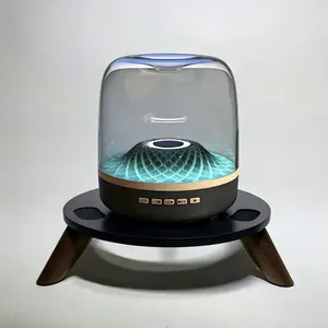Upgraded rechargeable Bluetooth soundbar comes with a stand, LED breathing light, subwoofer, high-fidelity stereo surround sound, Dolby bass, spherical speaker, high-resolution audio, and RGB lighting.