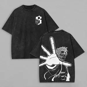 Bleach Anime Lover Washed T shirt Year round clothing personality Clothes Plus Size Unisex high quality 1hot product Streetwear