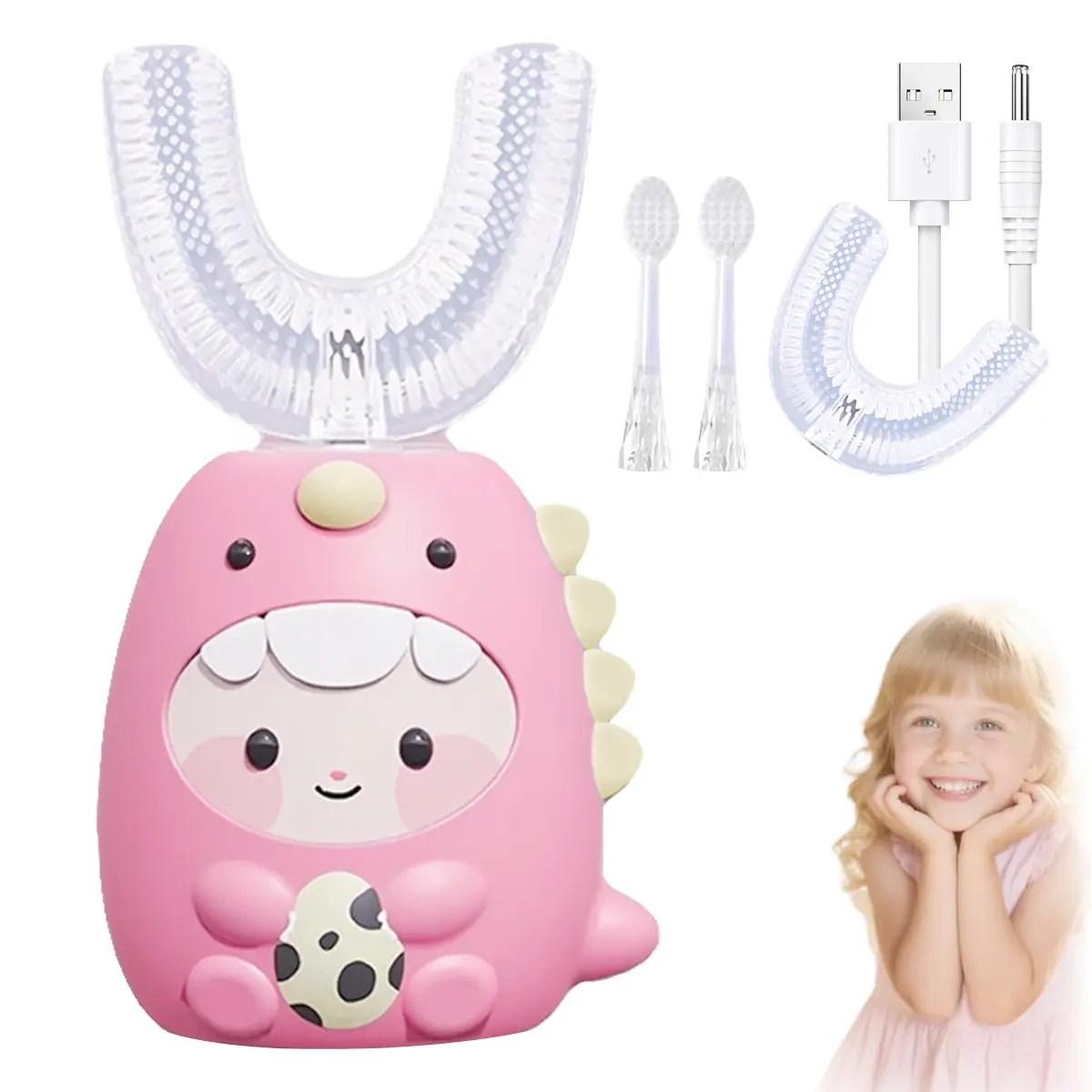 Children's U-shaped electric toothbrush & Magic Foam Texture Painting Kit