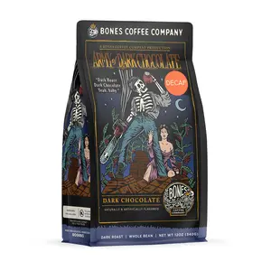 Bones Coffee Company | Decaf Army of Dark Chocolate Flavored Coffee 12oz Dark Roast Arabica Bones Coffee Company | Decaf Army of Dark Chocolate Flavored Coffee 12oz Dark Roast Arabica