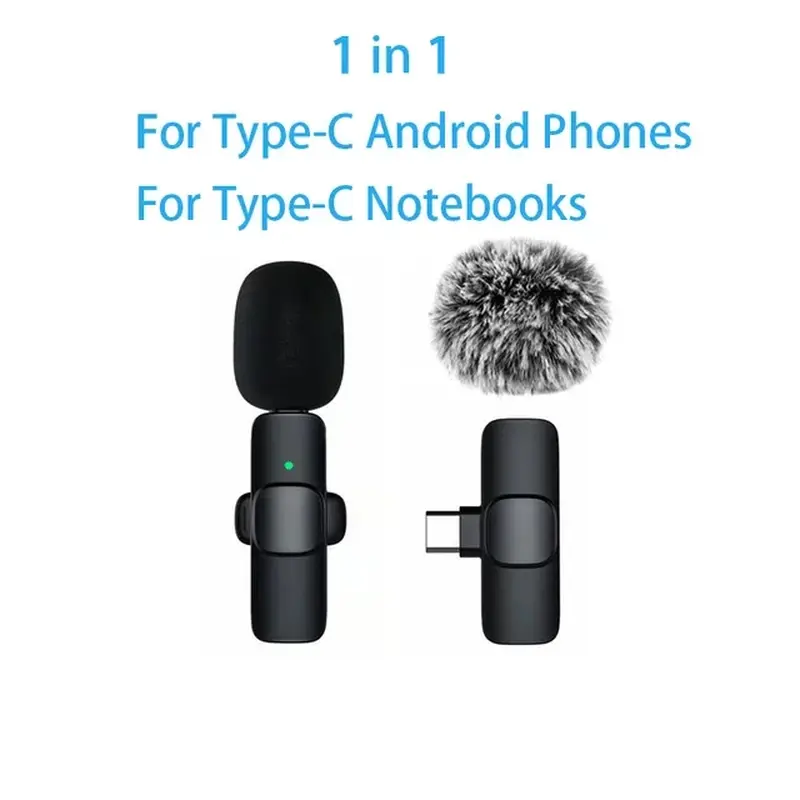 Wireless Mini Microphone for Iphone 17/16/15 Android Phones Omnidirectional Lavalier Microphone for Interviewing Video Podcasts basix