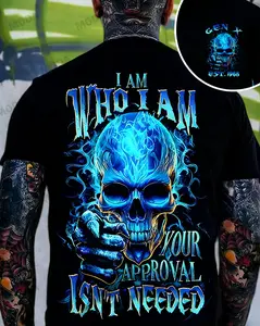Chaosmoda Generation X I Am Who I Am Custom Year Skull T-shirt