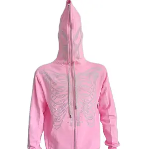 Rhinestone Full Zip