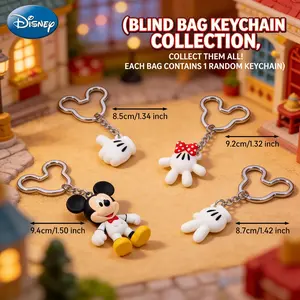 Mickey Officially Licensed Figurine Bag Clip Charms Anime Figure Keychain Anime Collector Keyring Backpack Decor Creative Cute PVC Keychain 1Pc Disney