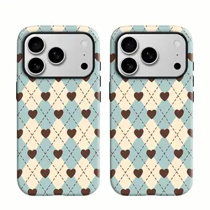 Stylish Heart Pattern Phone Case — Compatible with Samsung S26/S25/S24/S23/S22/S21 and iPhone 17/16/15/14/13/12/11 Phone Cases. Drop-resistant, non-slip, and fade-resistant. The perfect gift for family and friends.