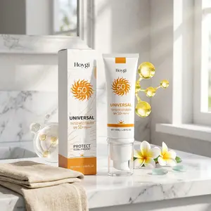 Hoygi Multi-Function Foundation Protection Cream (50ML*2), Outdoor UV Protection, Brightening and Moisturizing, Skin Care Essentials