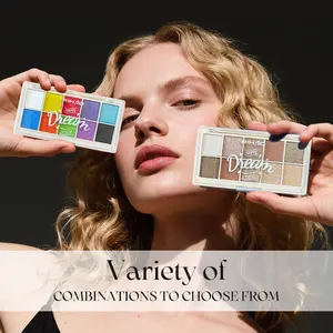 Multicolor eyeshadow palette with high pigmentation, long-lasting, suitable for everyday nude makeup, rainbow high-saturation makeup